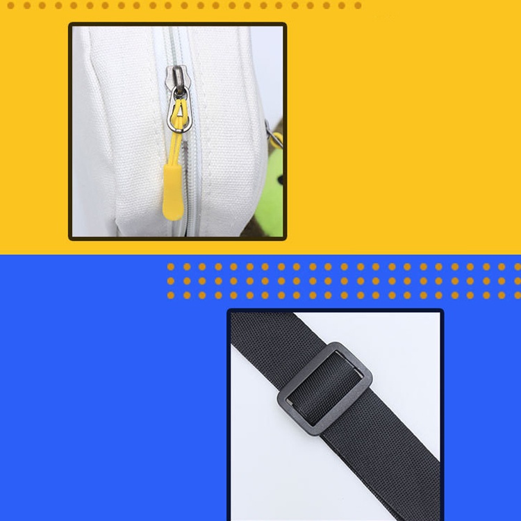 Túi Đeo Chéo Canvas Vuông In Hình Hoạt Hình Roblox Thời Trang Dành Cho Nữ