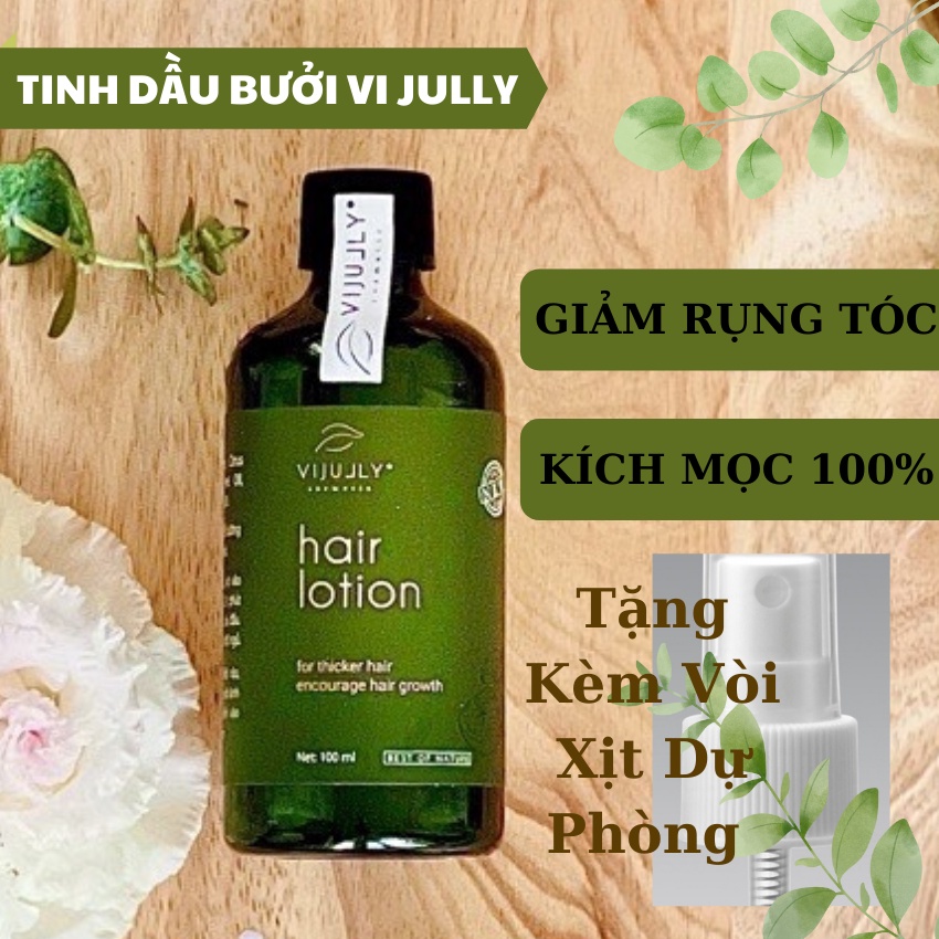 Tinh dầu bưởi - Xịt bưởi Vi Jully chính hãng GIÚP LÀM MỌC TÓC, HẾT RỤNG