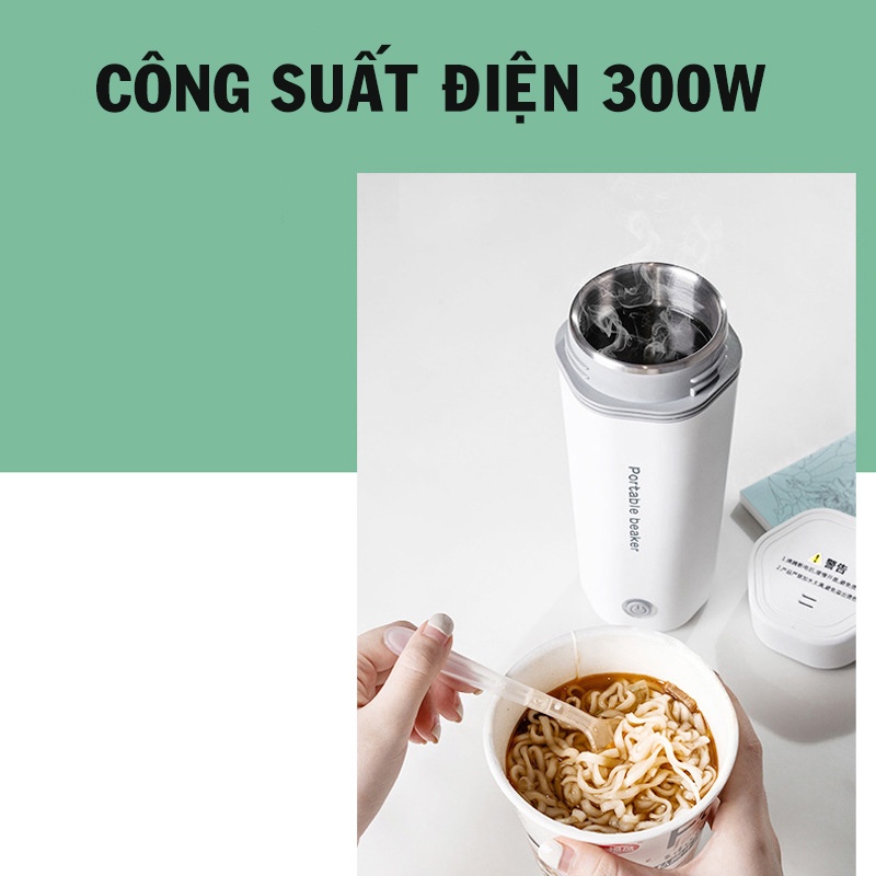 Bình đun nước mini, Bình đun nước du lịch dung tích 450ML