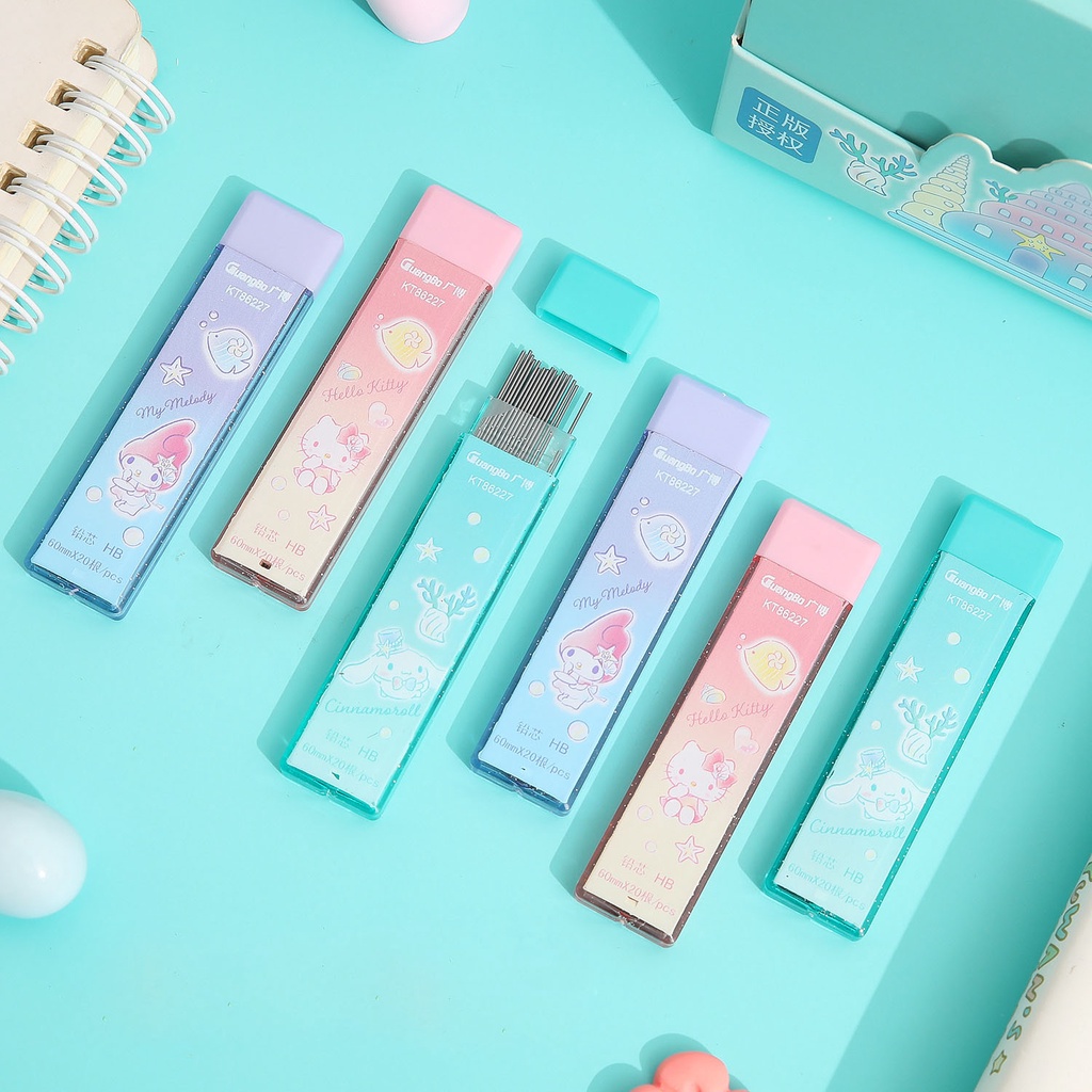 Hộp ngòi chì kim HB 0,5mm Sanrio Characters