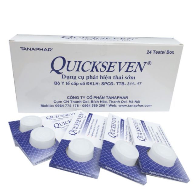 [Sales] Que thử thai Quickseven hiệu quả nhanh chóng