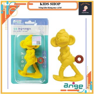 Gặm Nướu An Toàn Cho Bé , Hươu, Khỉ, Chuối Cho Bé, Gặm Nướu Silicon, Hàng Chính Hãng Ange Hàn Quốc, Check QR