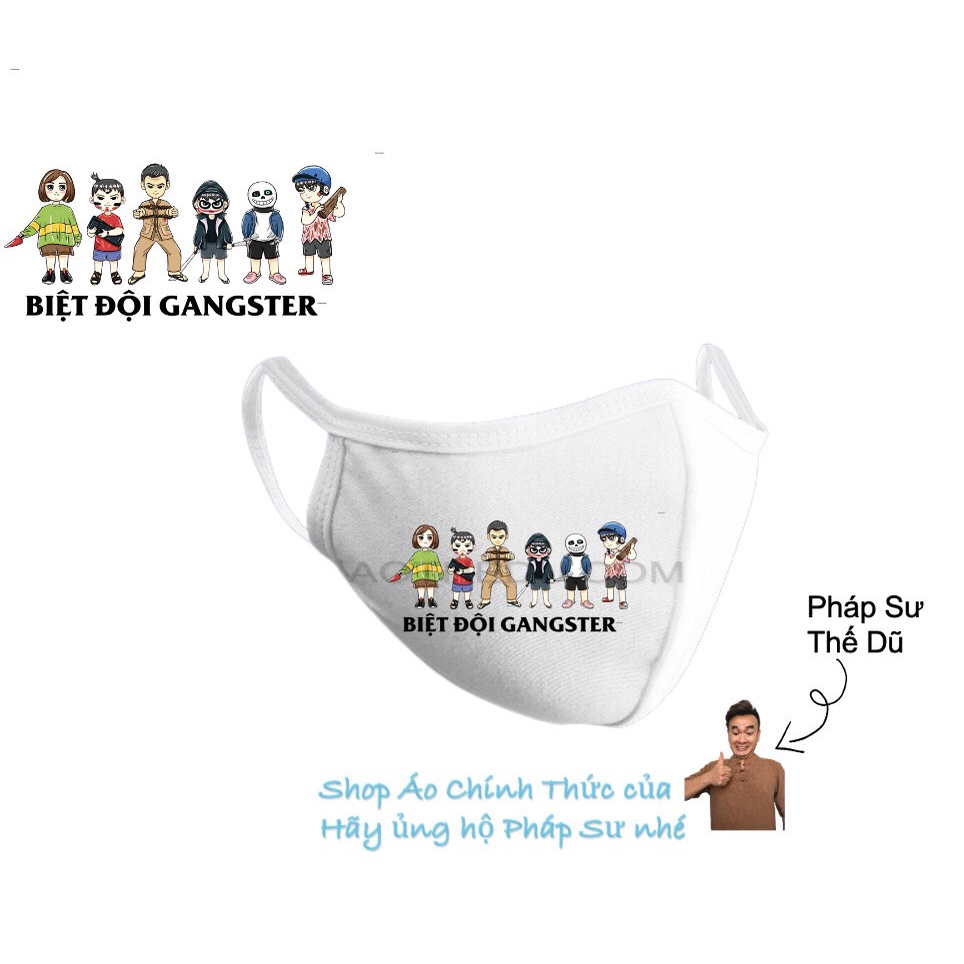 Khẩu trang đủ loại BIỆT ĐỘI GANGSTER - Pháp Sư Gangster - Shop Áo Thế Dũ chính thức
