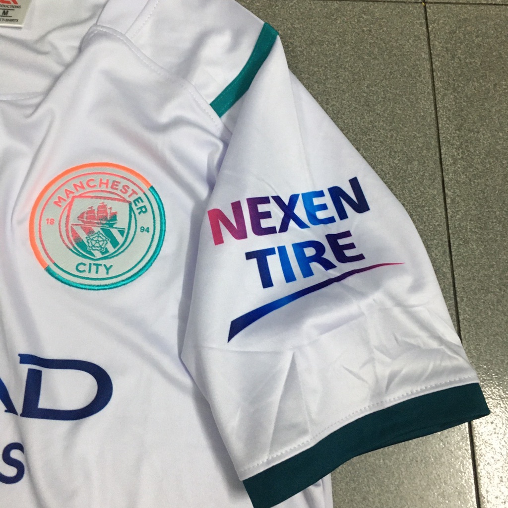 Bộ quần áo đá banh CLB Man City trắng DK FLG 2022