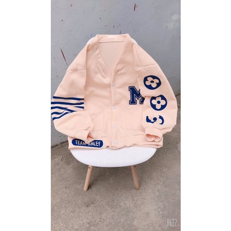 [Mã FAMARAL1 giảm 10K đơn 50K] [ BÁN SỈ ] Áo Khoác CADIGAN Vạch Tay Chữ M Chất Nỉ Cotton