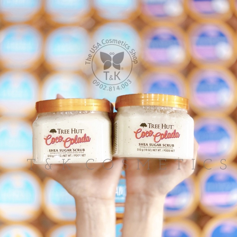 Tẩy tế bào chết toàn thân dưỡng ẩm, làm sạch, mềm mịn da TREE HUT 510g