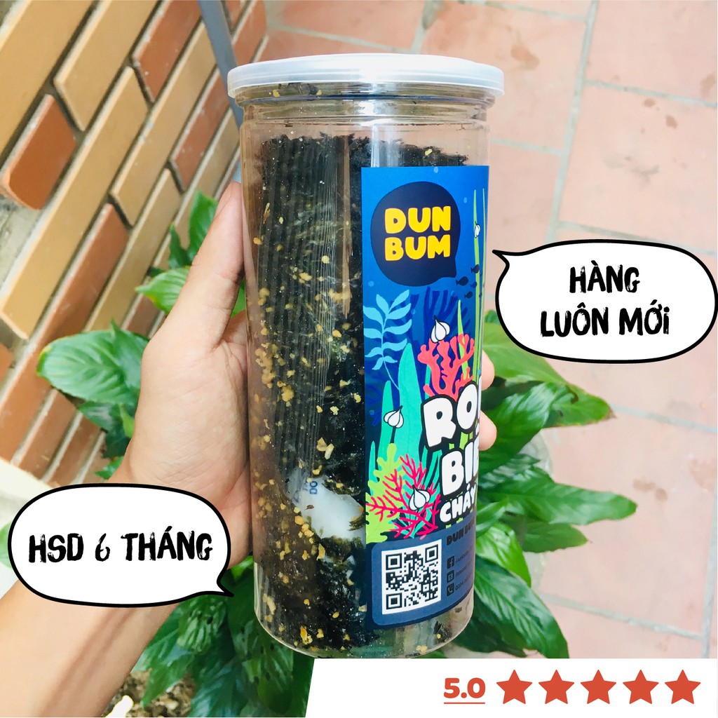 Rong biển cháy tỏi 130g DumBum đồ ăn vặt Hà Nội vừa ngon vừa rẻ DUMBUM130G/GR