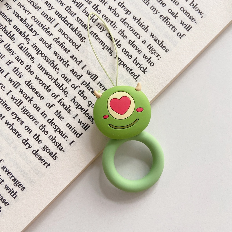 Dây Đeo Điện Thoại Bằng Silicon Mềm Họa Tiết Hoạt Hình Dễ Thương