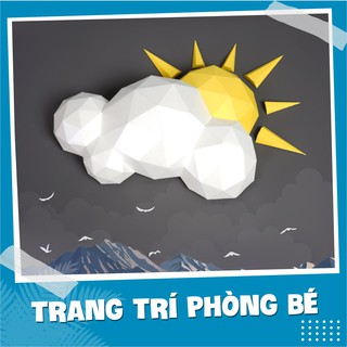 Mặt trời mini – Mô hình giấy trang trí 3D treo tường