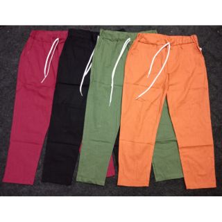 Quần baggy kaki nữ lưng thun