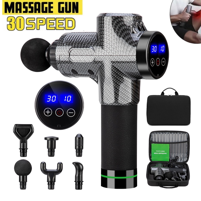 Máy Mát Xa Thư Giãn Cơ Với Màn Hình LCD Cảm Ứng 30 Bánh Răng