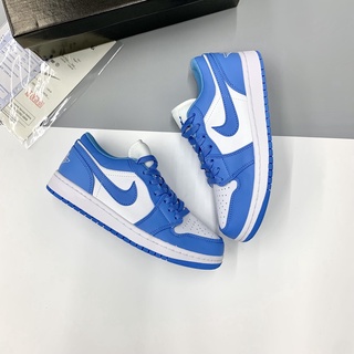 Giày Jordan Cổ Thấp Nam Nữ, Giày Sneaker JD1 Xanh Dương Cổ Thấp Thời Trang Cao Cấp Hottrend 2022