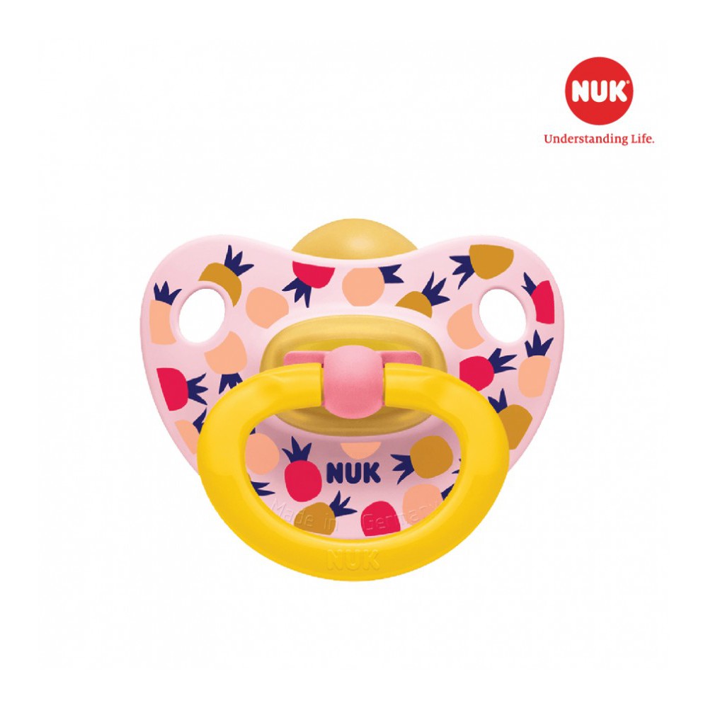 Bộ 2 ti giả NUK Happykids Cao Su (màu ngẫu nhiên).