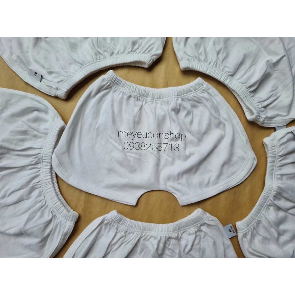 (5-15kg) QUẦN ĐÙI THỂ THAO COTTON TRẮNG MIATOP CHO BÉ