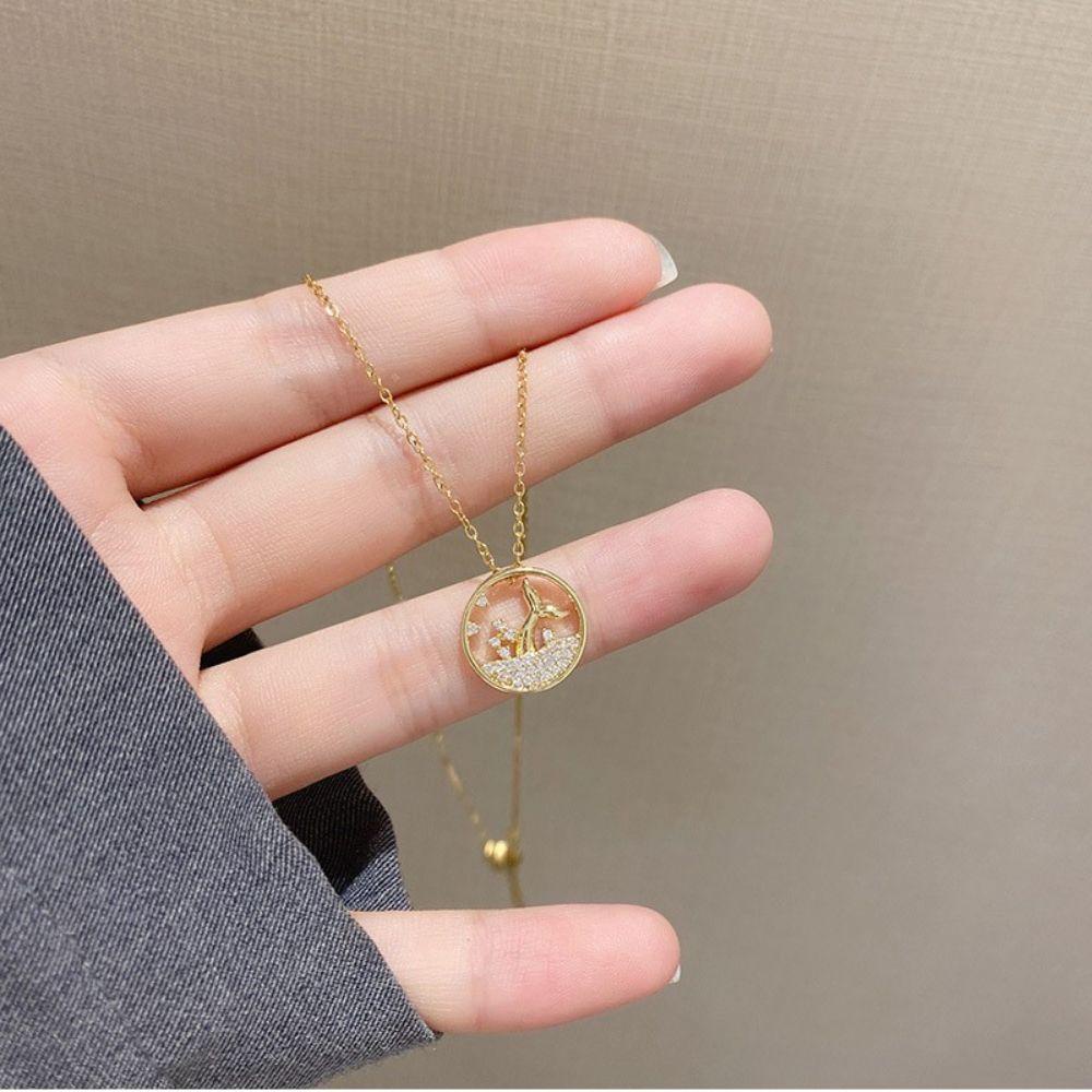 AROMA Vòng cổ Mặt Đuôi Cá Thời Trang Chất Lượng Cao Cho Nữ