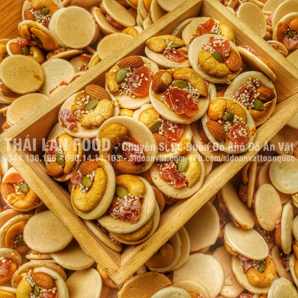 Bánh Đồng Tiền Mix Hạt Dinh Dưỡng Xí Muội Lon 300Gram