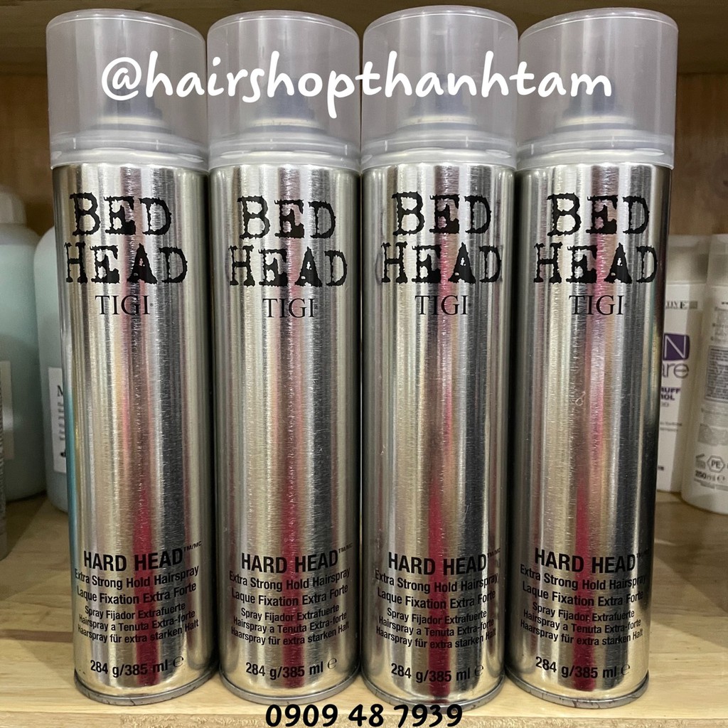 Xịt siêu cứng, giữ kiểu lâu bền Tigi Bed Head Hard Hold Hairspray 385ml ( New 2021 )