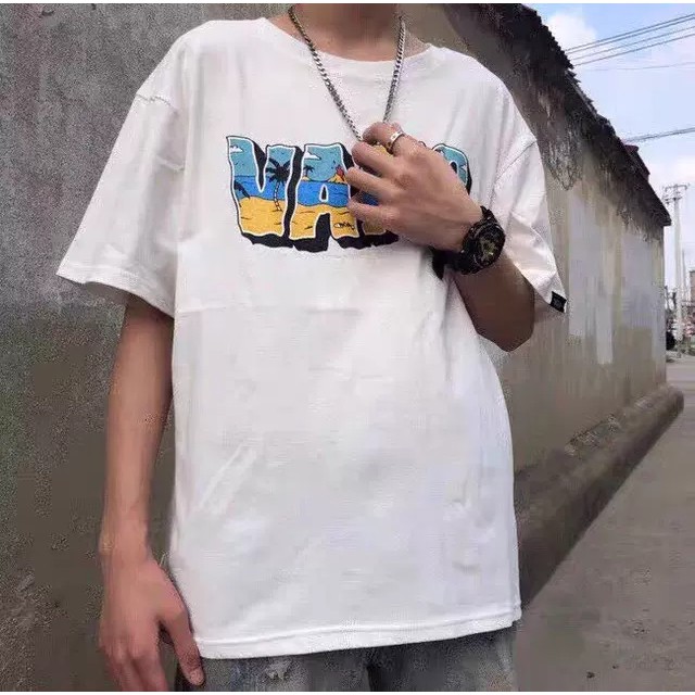 FREESHIP Áo thun tay lỡ nam nữ Vans Summer Unisex oversize form rộng áo phông rộng mùa hè basic tee phối quần jean