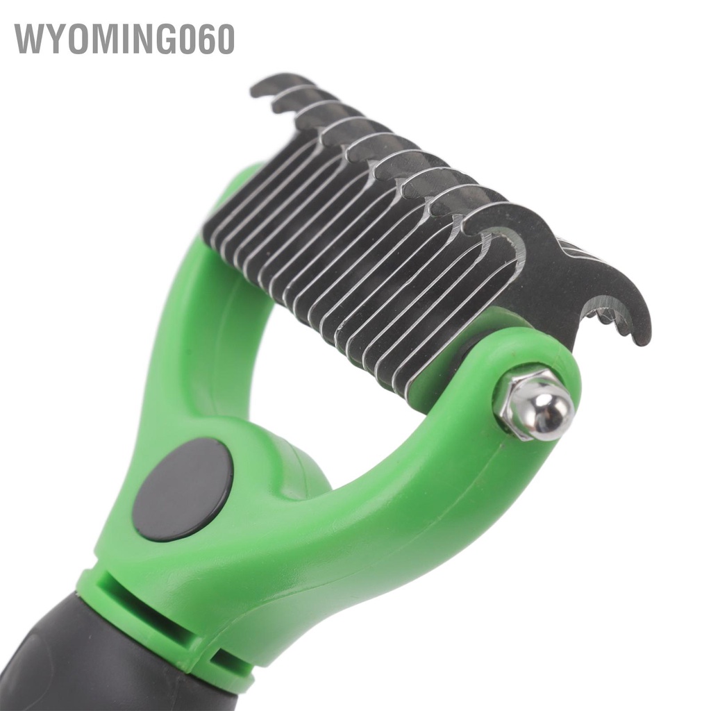 Wyoming060 Cào lót lông thú cưng hai mặt Núm loại bỏ Bộ dụng cụ chải cho Lược với Dụng cắt móng chó mèo
