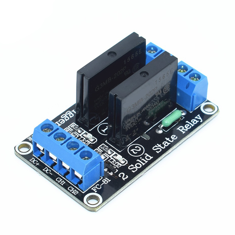 Mô Đun Rơ Le 2 Kênh 5V Kèm Cầu Chì 250V 2A