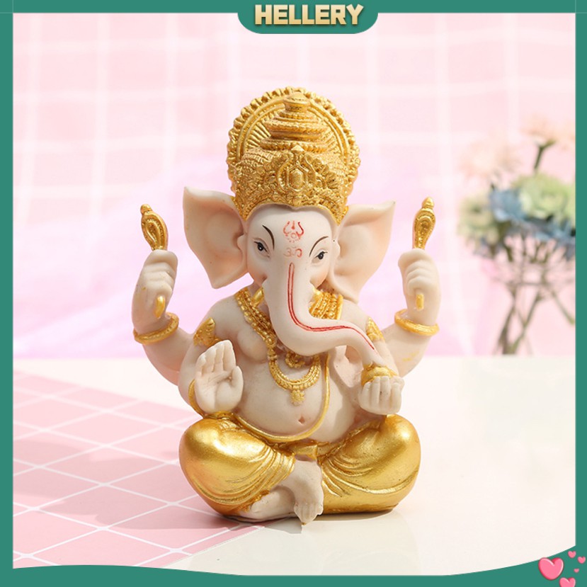 Tượng Phật Ganesh Voi Vàng 4 "Dùng Trang Trí