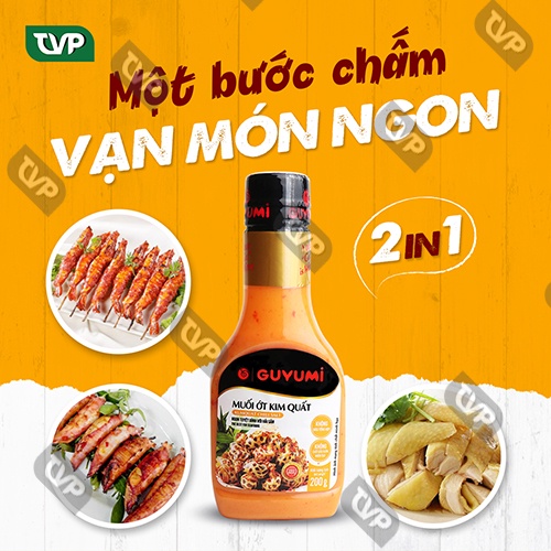 Muối ớt kim quất GUYUMI gia vị chấm hải sản gà đồ nướng 200g
