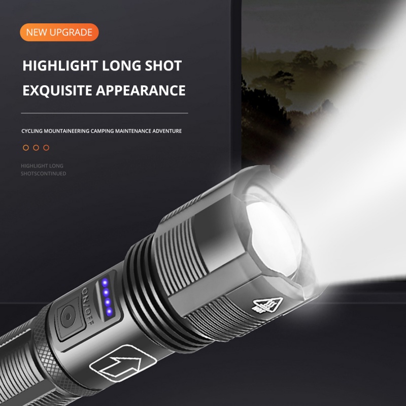 Đèn Pin Led Siêu Sáng HdoorLink Xhp50 1000 Lumens 5 Chế Độ Điều Chỉnh Ánh Sáng Tiện Dụng