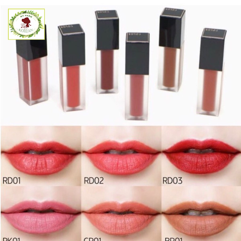 Son Kem Lì Apieu Color Lip Stain Matte Fluid