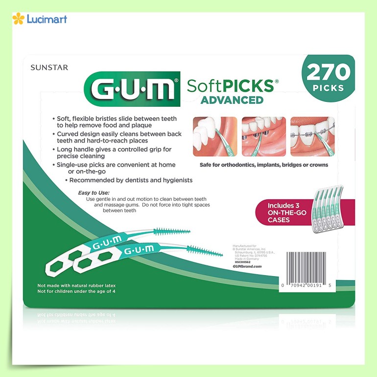 Tăm GUM SoftPicks Advance tăm nha khoa tăm xỉa răng (USA)