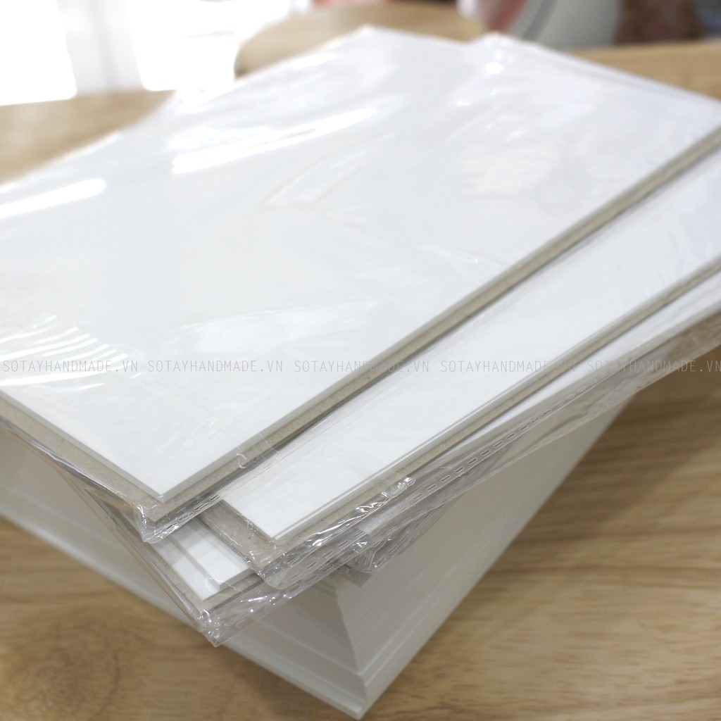 Xấp giấy vẽ màu nước - Giấy Mỹ thuật tương tự canson -  225gsm - 10 tờ - A4+ - STHM stationery