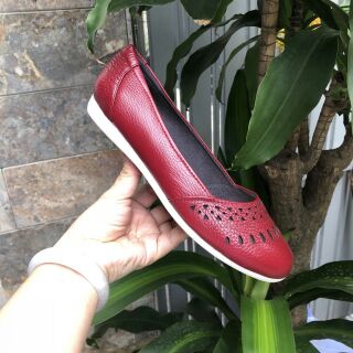 ( CÓ SIZE 40) GIÀY BÚP BÊ NỮ DA BÒ