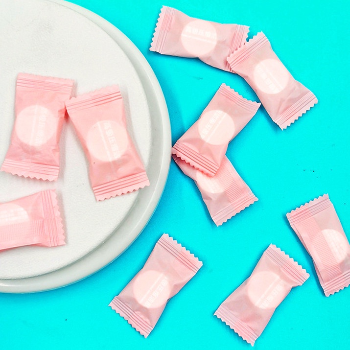 Khăn Giấy Nén Dạng Viên Kẹo Nhỏ Gọn Tiện Dụng