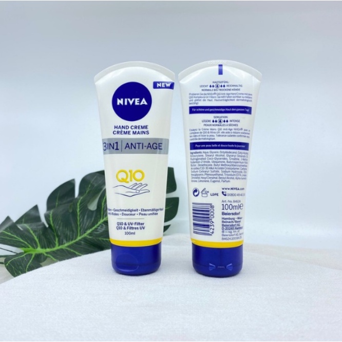 Kem dưỡng da tay Nivea Q10 Anti-Age nội địa Đức 75 ml dưỡng ẩm cho da khô - Shop Viloet
