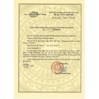 L- Cystine Phils-Lin giúp giữ gìn tóc, móng,da