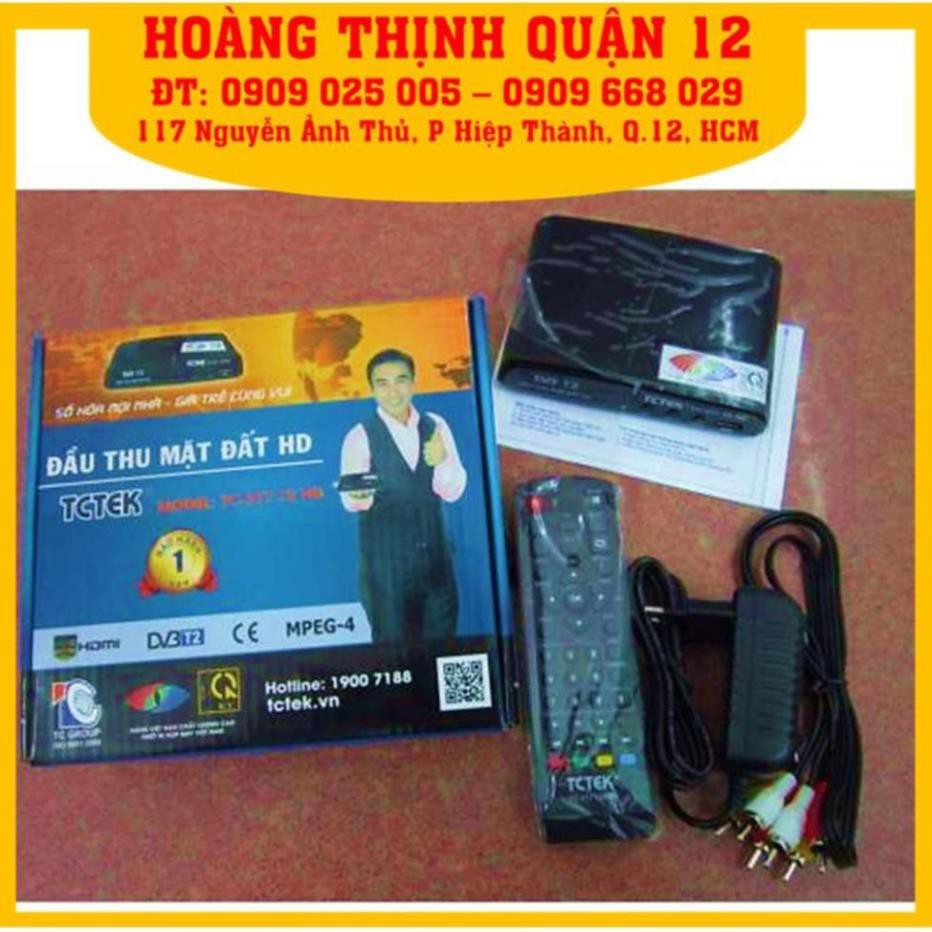 [Chính Hãng DVB-T2] Đầu thu mặt đất DVB T2/ TCTEK377 Xem miễn phí 65kênh truyền hình/ có sách hướngdẫn lắp ráp & cài đặt