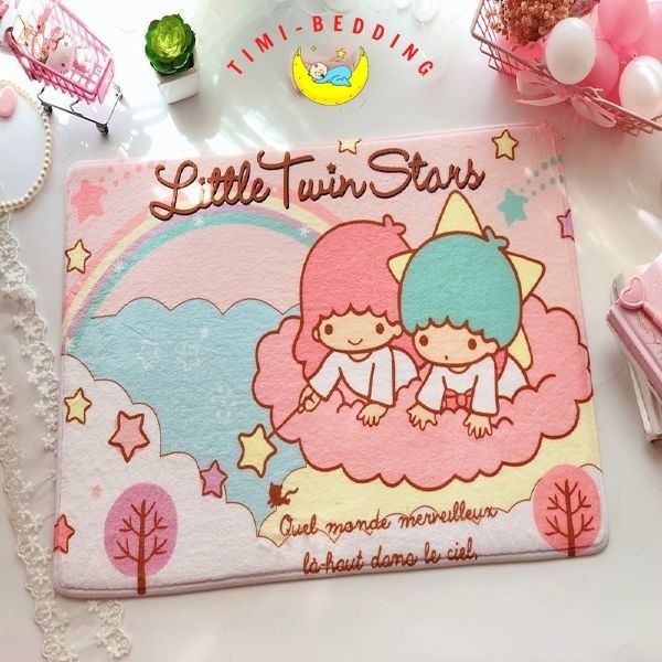 Thảm lau chân hình thỏ hello kitty – Thảm chùi chân hình con vật chống trượt, thấm nước – Timibedding