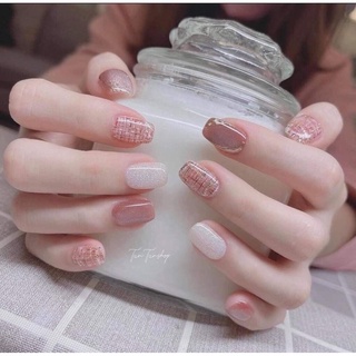 Móng giả thiết kế Nailbox bộ 10 móng tặng kèm keo dũa.