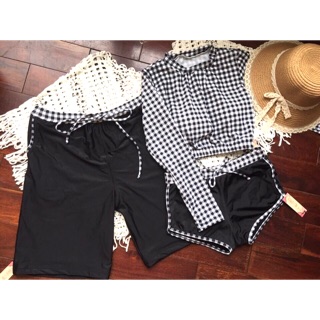 Đồ bơi cặp áo tay dài quần short