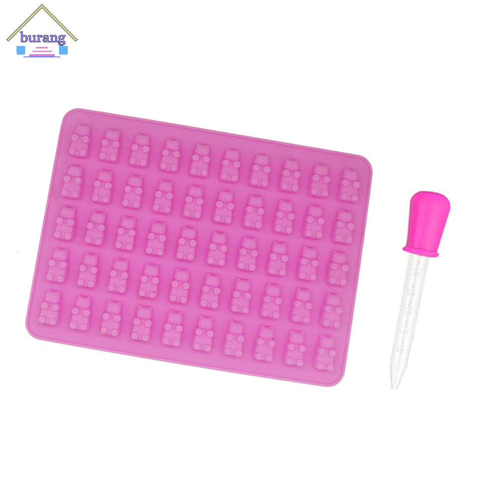 Khuôn Silicon Làm Bánh Kẹo Hình Động Vật 50 Ô