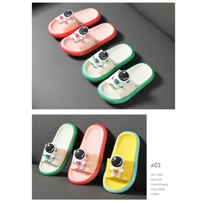 Dép Quai Ngang Chống Trượt Họa Tiết Hoạt Hình Dễ Thương Cho Bé