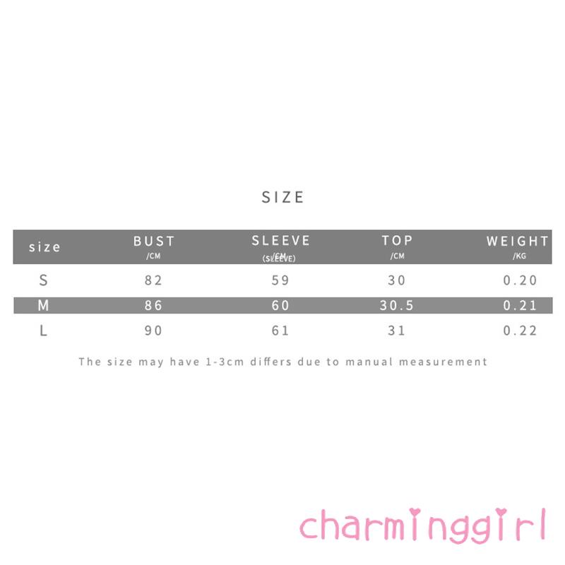 Áo Croptop Tay Dài Cổ Chữ V Màu Sắc Đơn Giản Cho Nữ