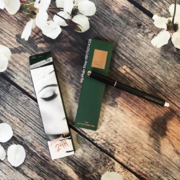 BÚT KẺ MẮT NƯỚC VACOSI 24H WATERPROOF PEN - ĐEN BÓNG 24H KHÔNG TRÔI