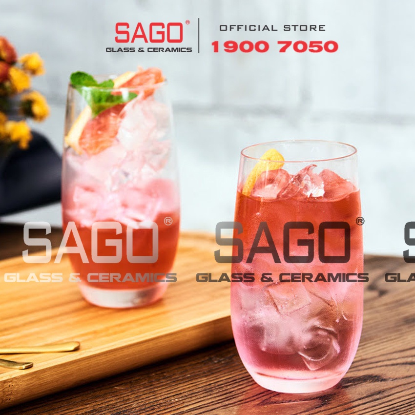 Ly thủy Tinh Pha Lê IDELITA Ivory Long Drink Crystal Glasses 520ml | Tùy Chọn Dung Tích