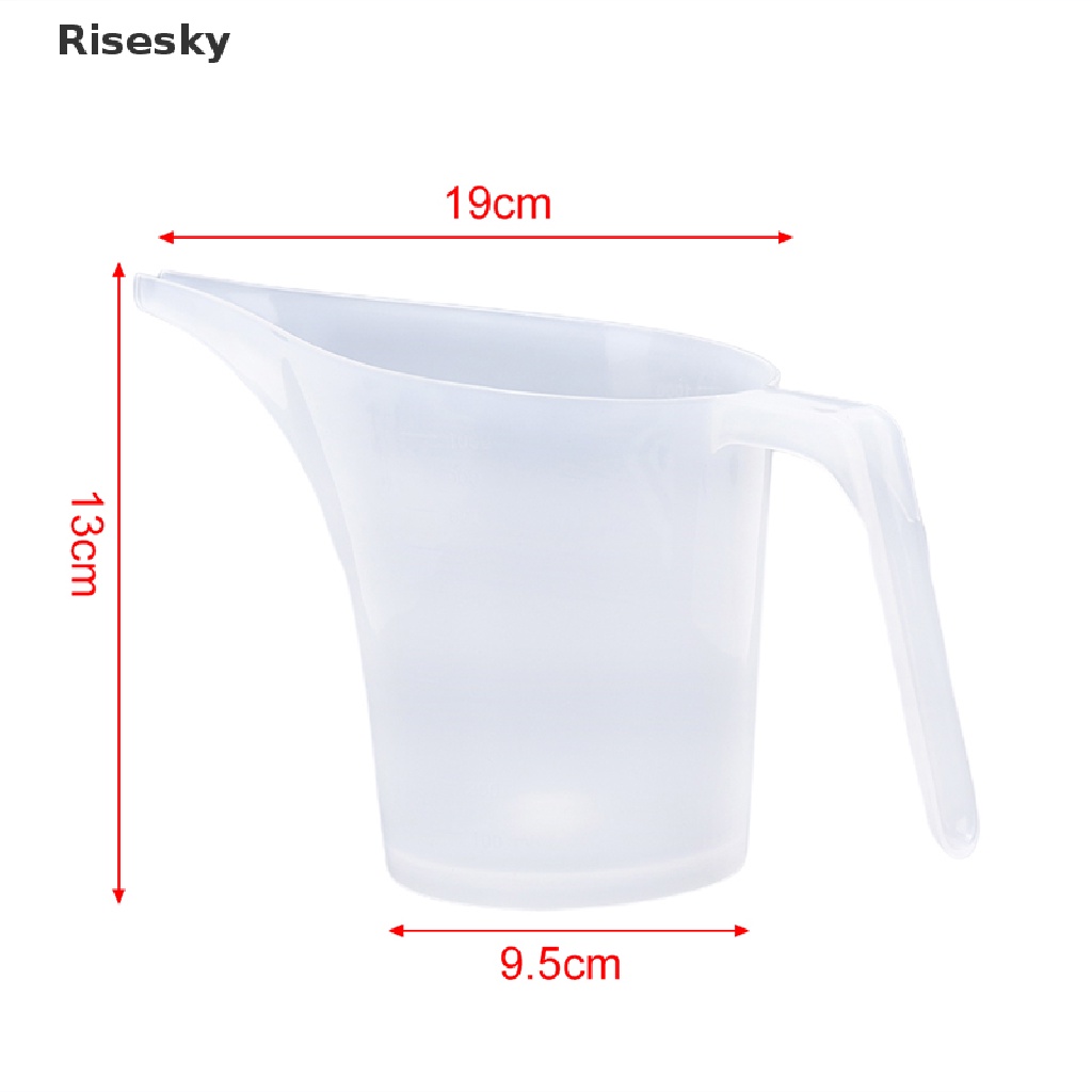 Cốc đo lường có vòi rót dài nhọn bằng nhựa dung tích 1000ml tiện dụng cho nhà bếp
