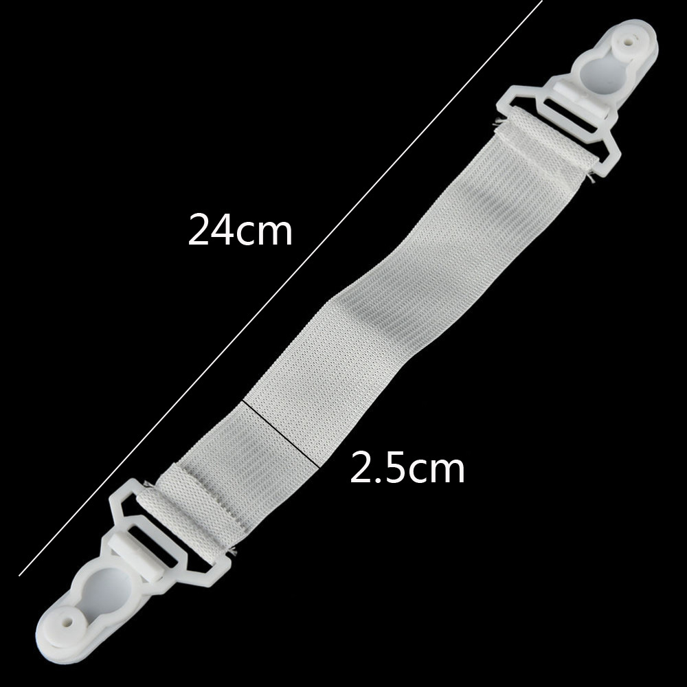 CONOPERY Set 4 dây kẹp giữ ga giường màu trắng