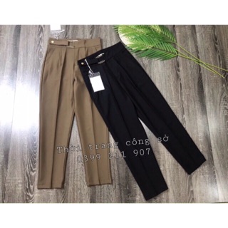 Baggy nữ/ quần tây công sở nữ đai vuông cao cấp chất cực đẹp
