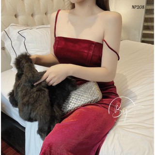 ĐẦM NHUNG CÚP NGỰC 2S
