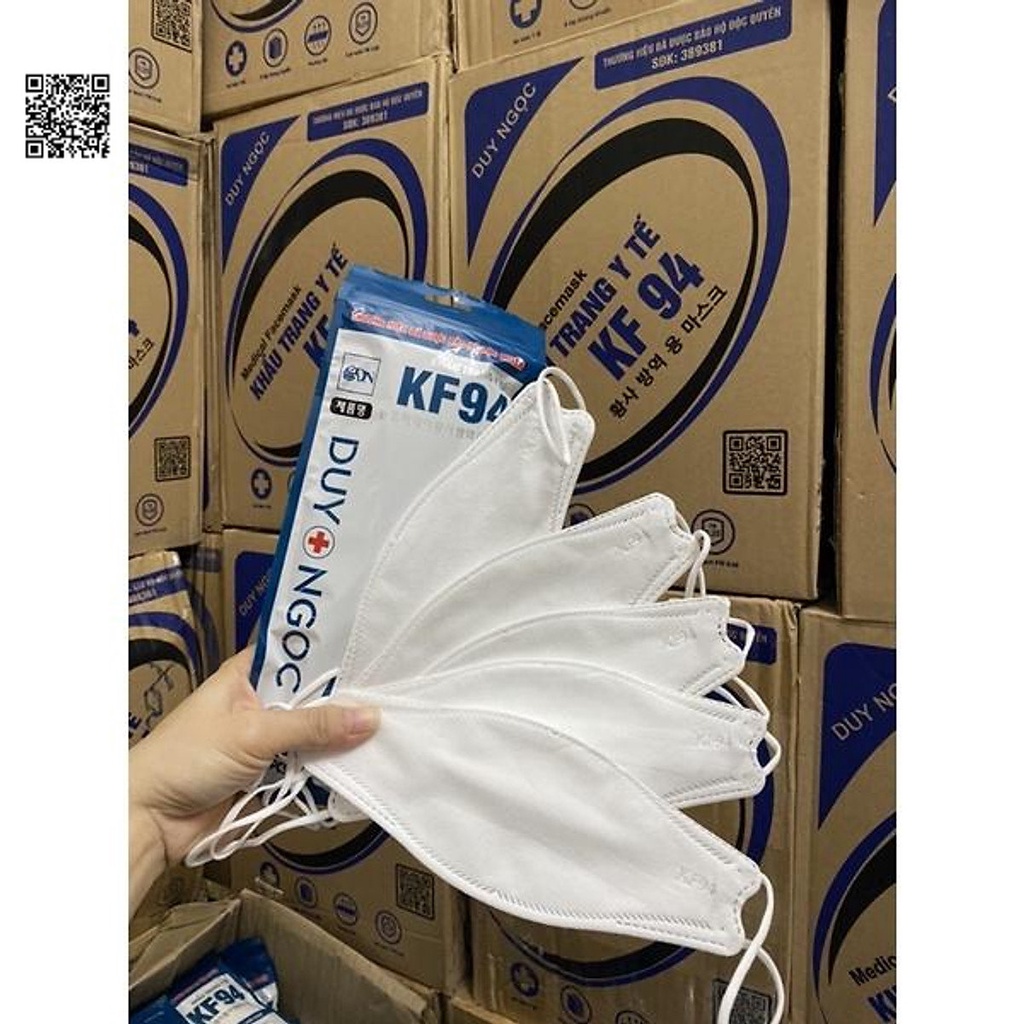 Khẩu Trang KF94 Duy Ngọc 1T 300cái MÀU TRẮNG sản phẩm dc kiểm tra