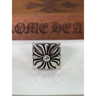 Nhẫn Chrome Heart Big Flower bạc fullbo cao cấp.