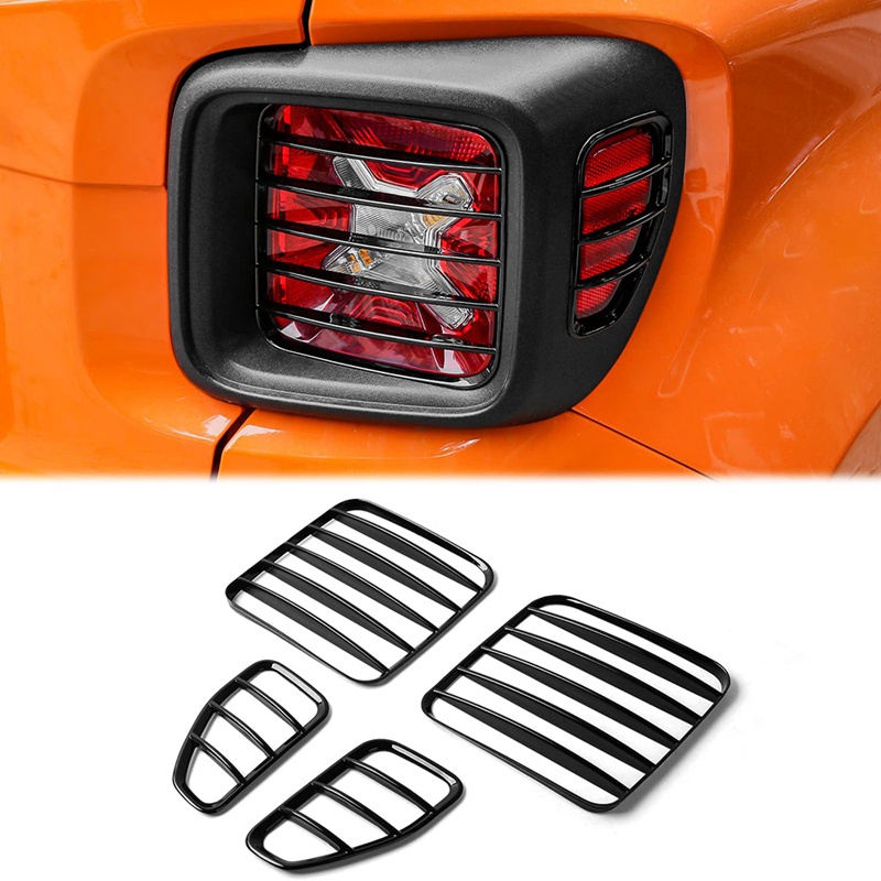 Khung Bảo Vệ Đèn Đuôi Xe Bằng ABS Màu Đen Chuyên Dụng Cho Jeep Renegade 2016 2017 2018 2019 2020 2021